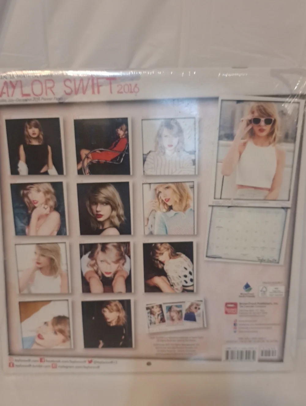 Official Taylor Swift 2016 Calendar 18 Month New SEALED